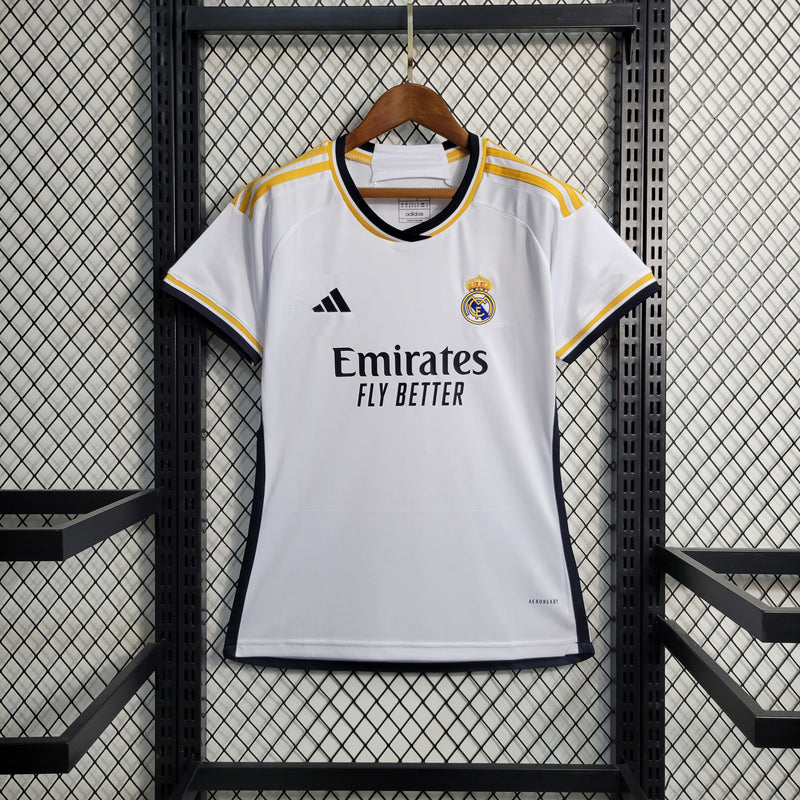 Camisa Feminina Oficial do Real Madrid 23/24 - Baby Look