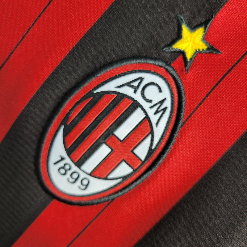 Camisa Retrô do Milan 2013/2014 - Manga Longa