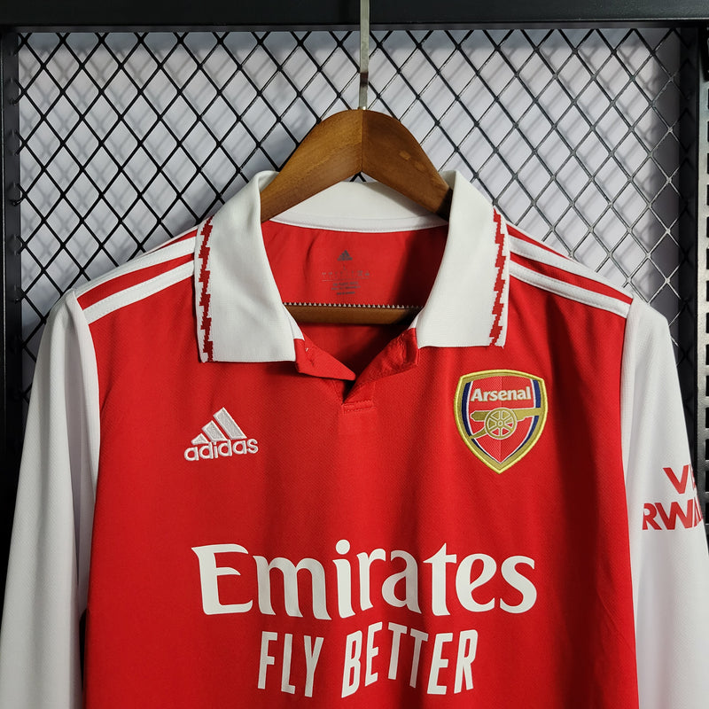 Camisa Oficial do Arsenal 22/23 - Manga Longa