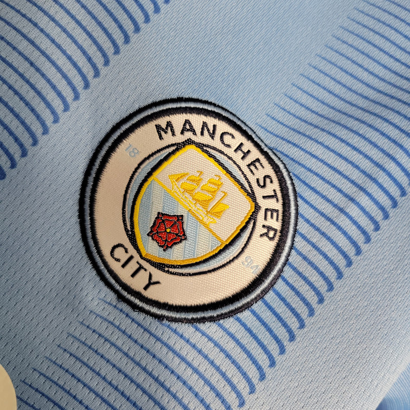 Conjunto Infantil Oficial do Manchester City 23/24 - Kids