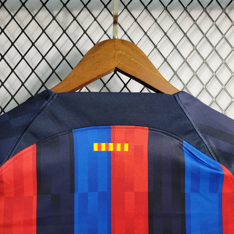 Camisa Oficial do Barcelona 22/23 - Manga Longa