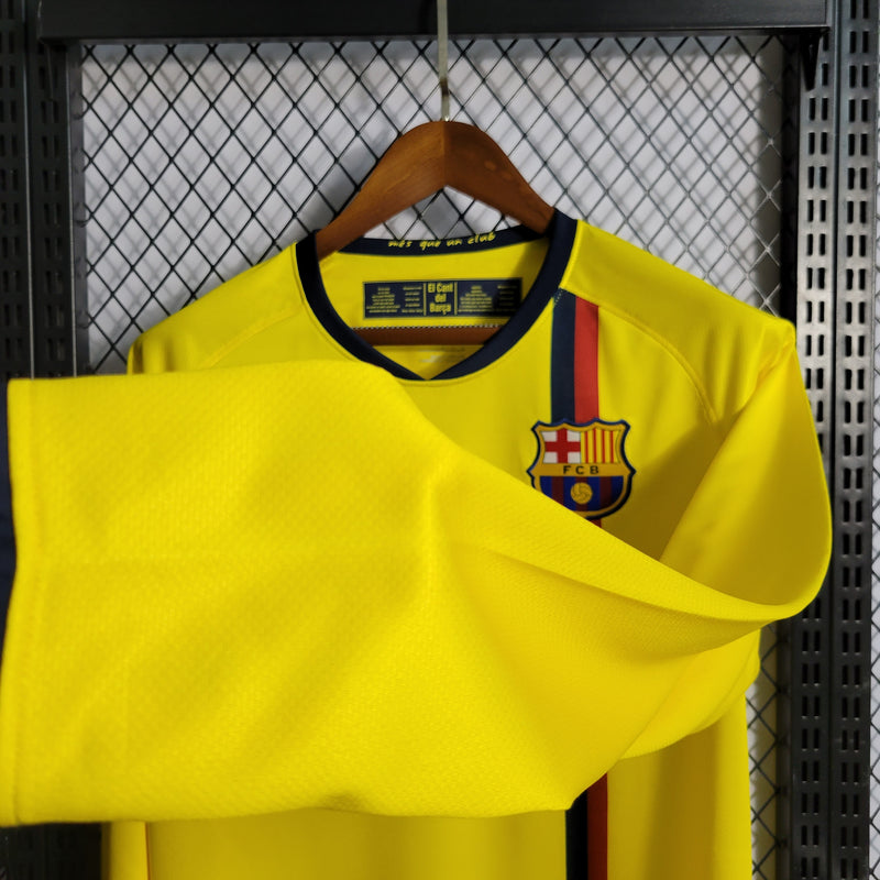 Camisa Retrô do Barcelona 2008/2009 - Manga Longa