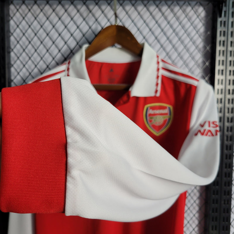 Camisa Oficial do Arsenal 22/23 - Manga Longa