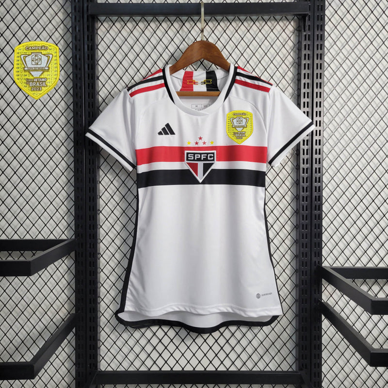 Camisa Feminina Oficiail do São Paulo 23/24 Baby Look - Copa do Brasil