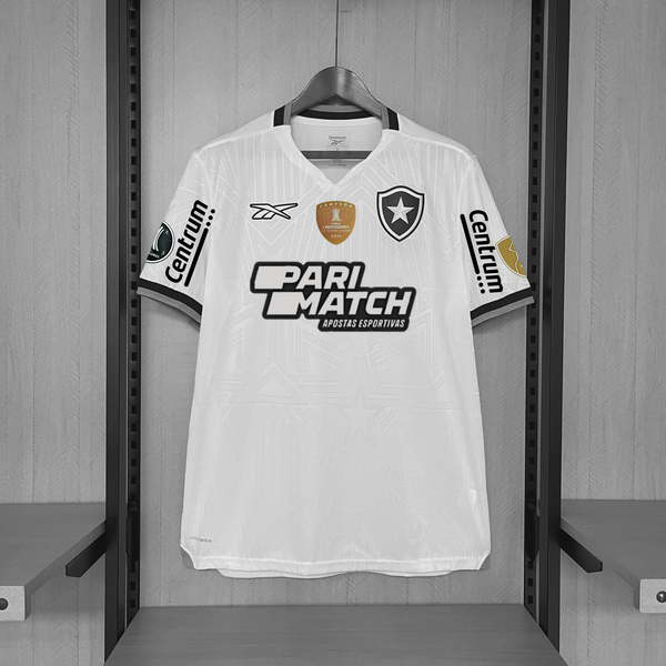 Camisa Oficial do Botafogo 24/25 Completa com Patrocínadores - Campeão da Libertadores