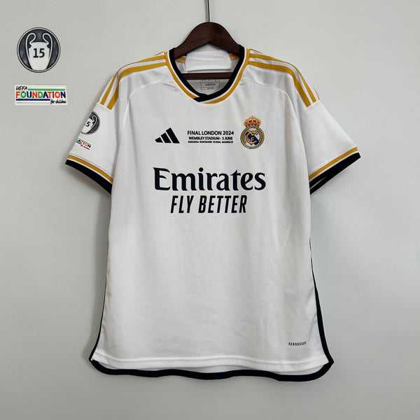 Camisa Oficial do Real Madrid 23/24 Versão Torcedor - Campeão da Champions League