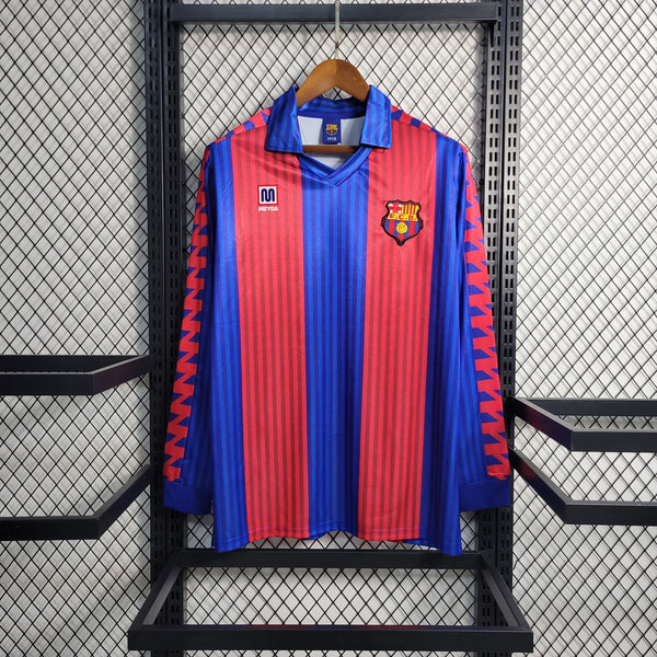 Camisa Retrô do Barcelona 1992 - Manga Longa