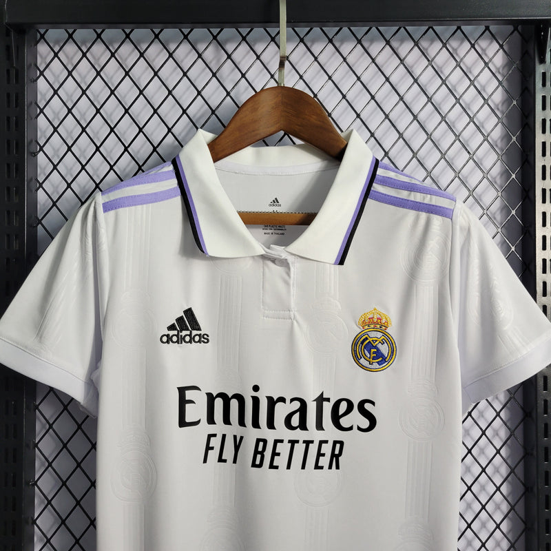 Camisa Feminina Oficial do Real Madrid 22/23 - Baby Look