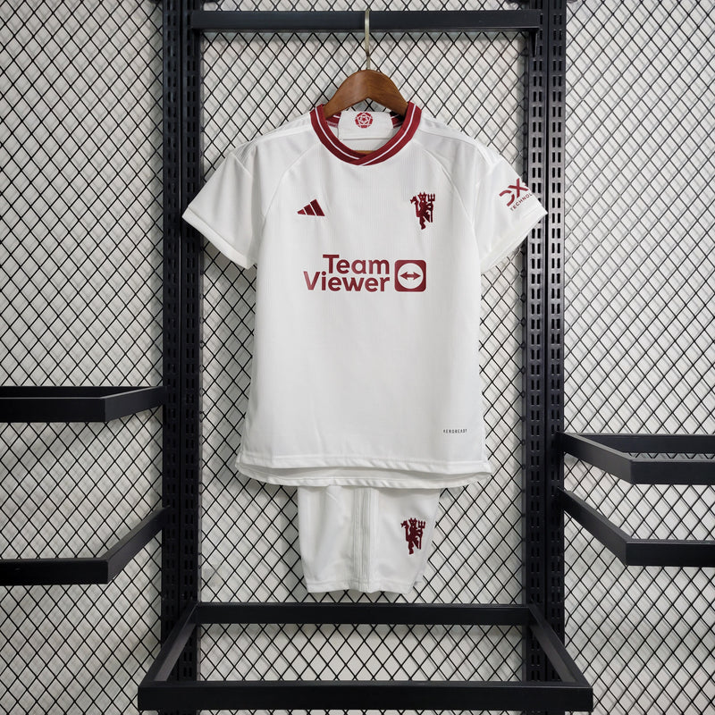 Conjunto Infantil Oficial do Manchester United 23/24 - Kids