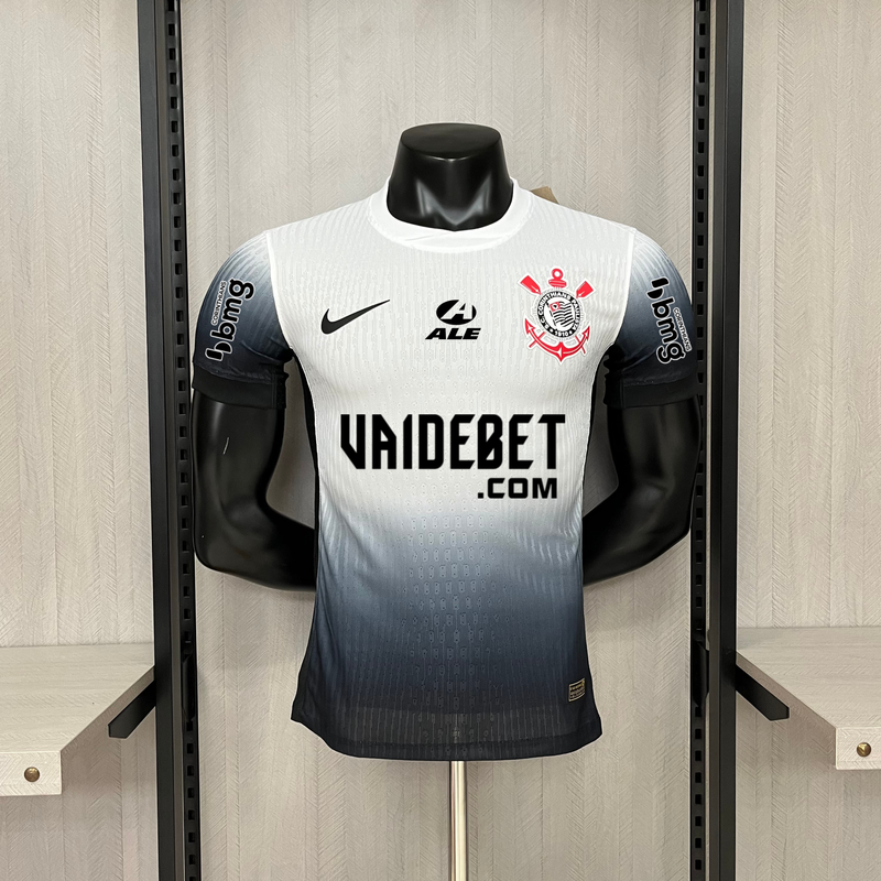 Camisa Oficial do Corinthians 24/25 Versão Jogador - Completa Com Patrocínios