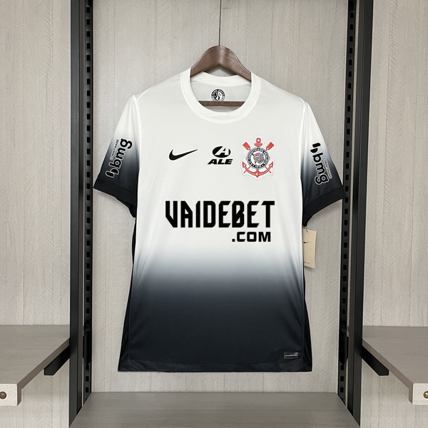 Camisa Oficial do Corinthians 24/25 Versão Torcedor - Completa com Patrocínios