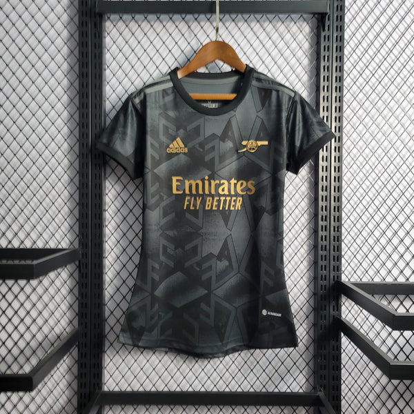 Camisa 2 Feminina Oficial do Arsenal 22/23 - Baby Look