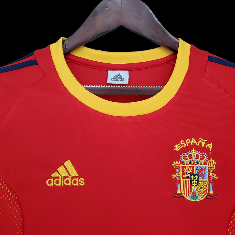 Camisa Retrô da Espanha 2002