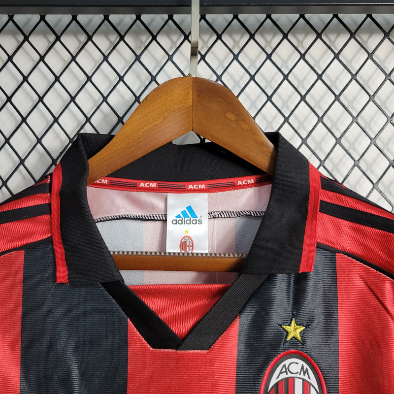 Camisa Retrô do Milan 1998/1999