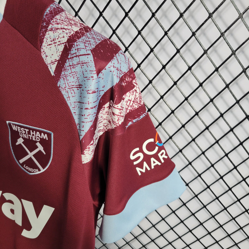 Camisa Oficial do West Ham 22/23 Versão Torcedor