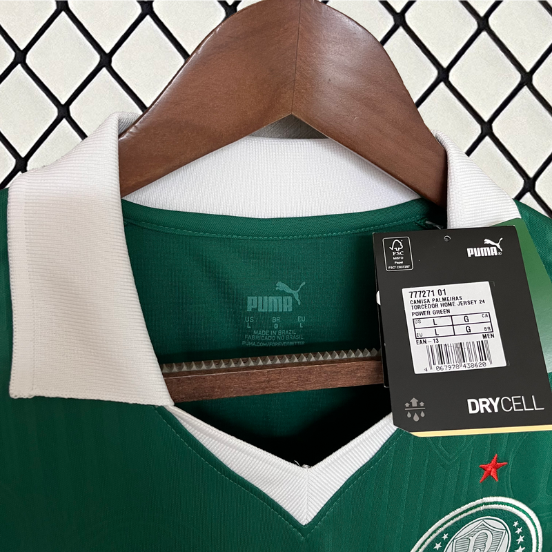 Camisa Oficial do Palmeiras 24/25 Versão Torcedor - Completa com Patrocínios