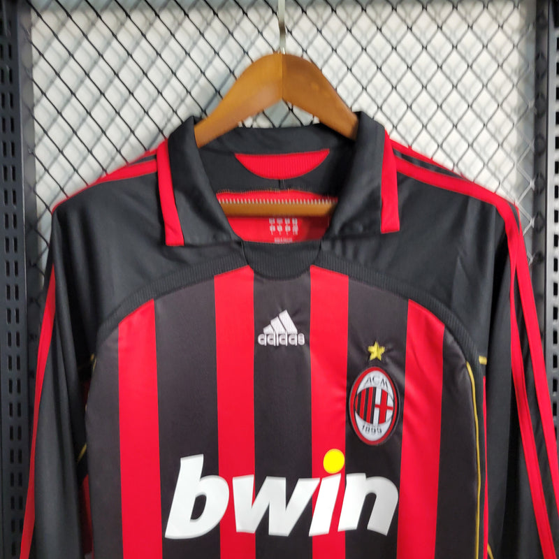 Camisa Retrô do Milan 2006/2007 - Manga Longa