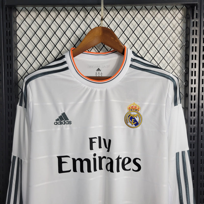 Camisa Retrô do Real Madrid 2013/2014 - Manga Longa