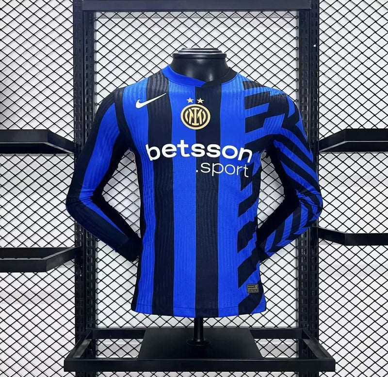 Camisa Oficial da Inter de Milão 24/25 - Manga Longa