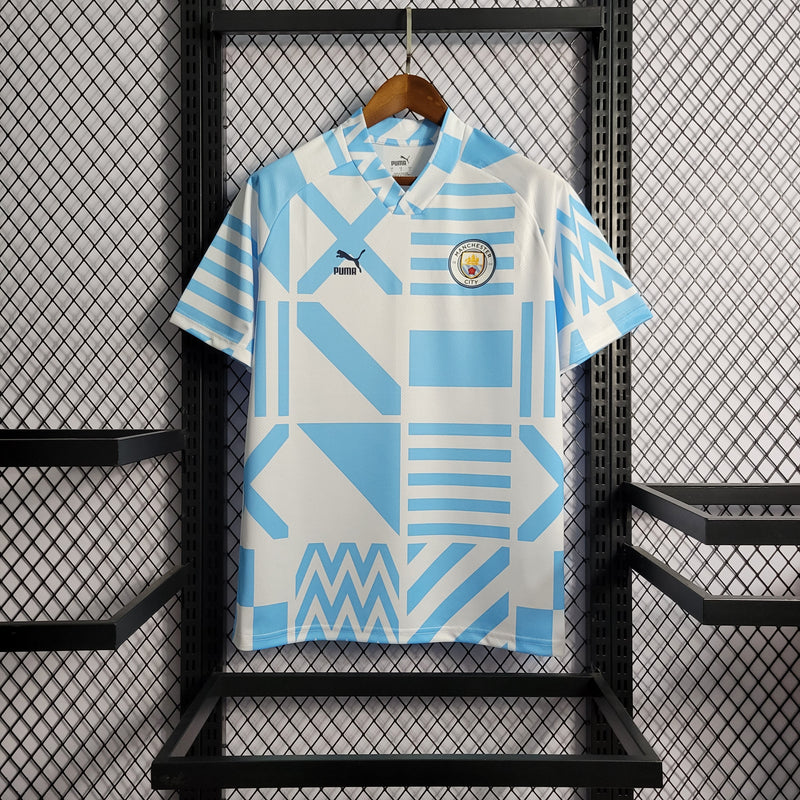 Camisa Oficial do Manchester City 22/23 - Pré Jogo