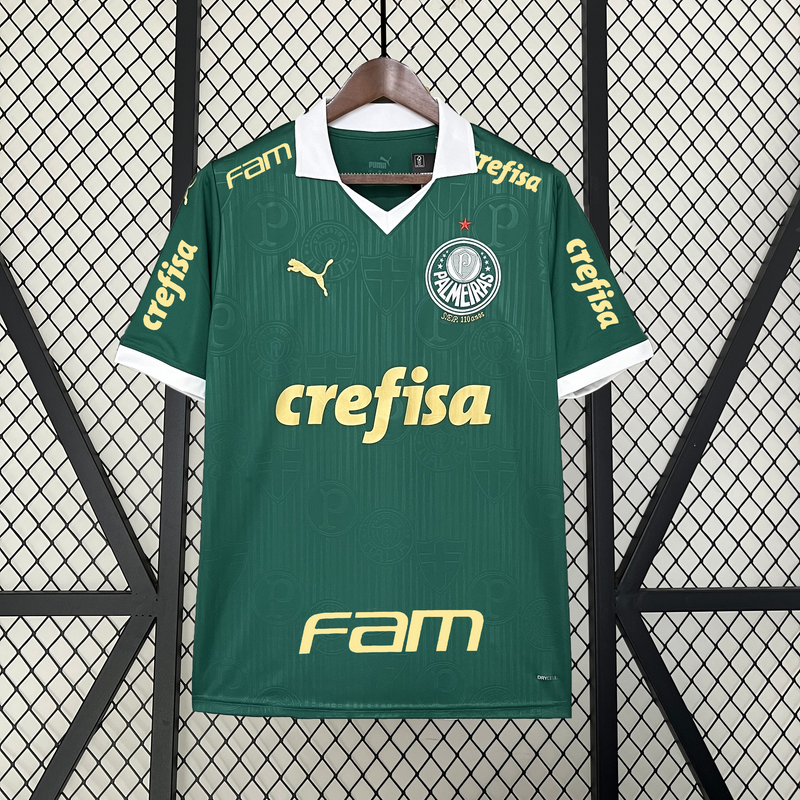 Camisa Oficial do Palmeiras 24/25 Versão Torcedor - Completa com Patrocínios