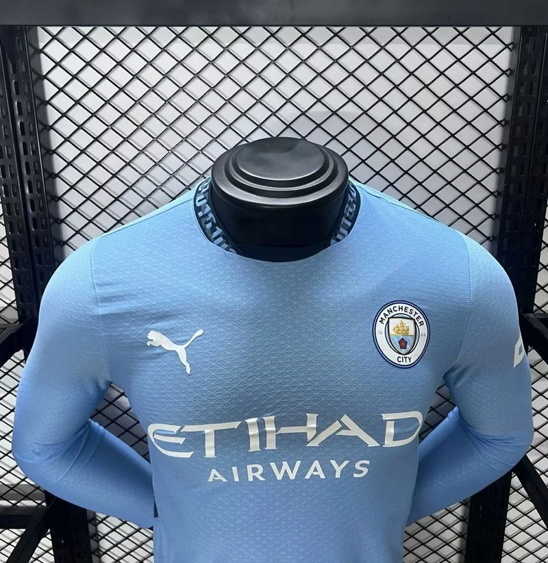 Camisa Oficial do Manchester City 24/25 - Manga Longa