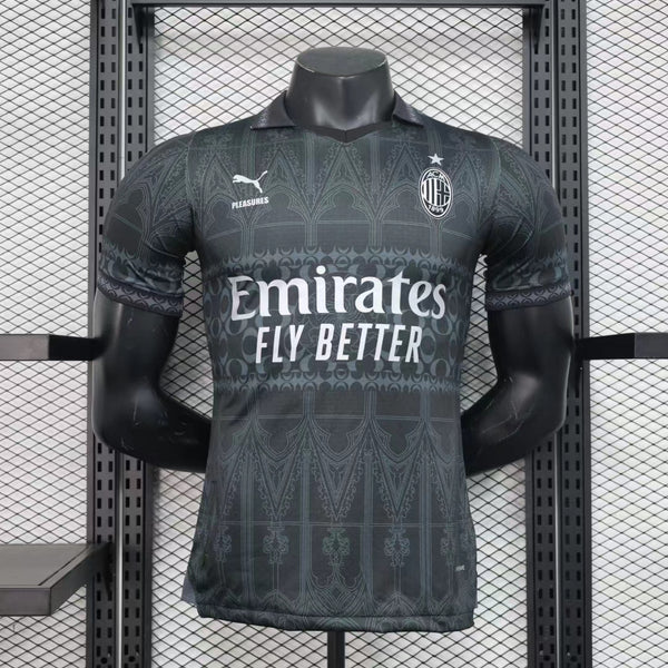 Camisa Oficial do Milan 24/25 Versão Jogador - Polo Al black