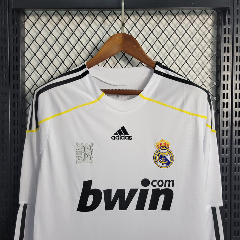 Camisa Retrô do Real Madrid 2009/2010 - Manga Longa