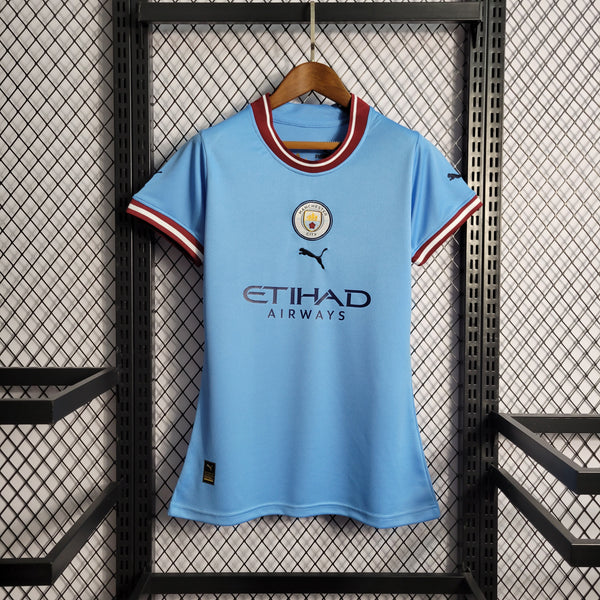 Camisa Feminina Oficial do Manchester City 22/23 - Baby Look