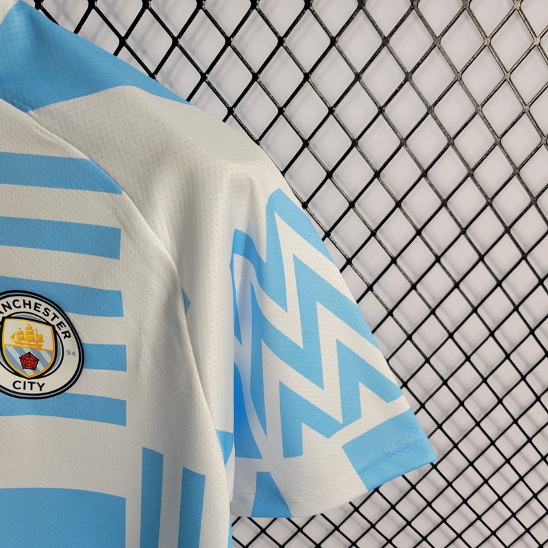 Camisa Oficial do Manchester City 22/23 - Pré Jogo