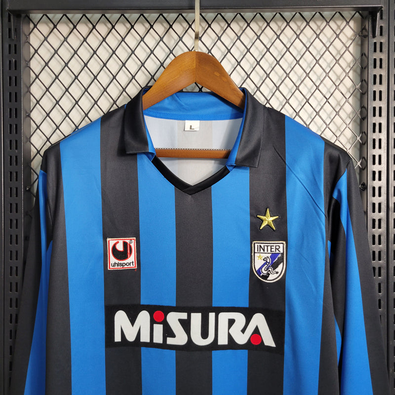 Camisa Oficial da Inter de Milão 1998 - Manga Longa