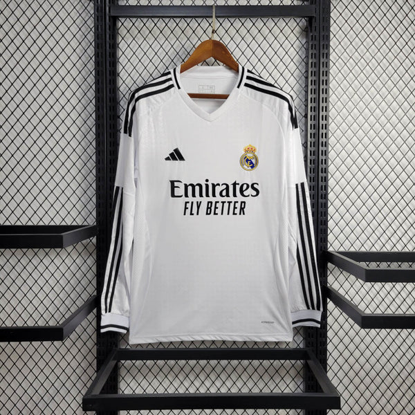 Camisa Oficial do Real Madrid 24/25 - Manga Longa