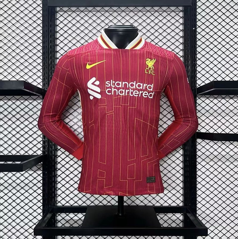 Camisa Oficial do Liverpool 24/25 - Manga Longa