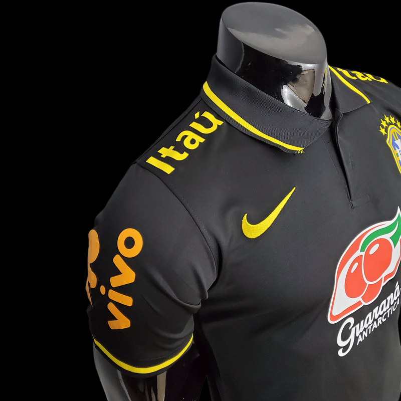 Camisa Oficial do Brasil 22/23 Pré Jogo - Completa com Patrocínios