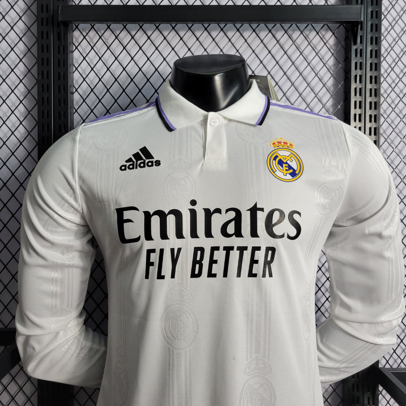 Camisa Oficial do Real Madrid 22/23 - Manga Longa