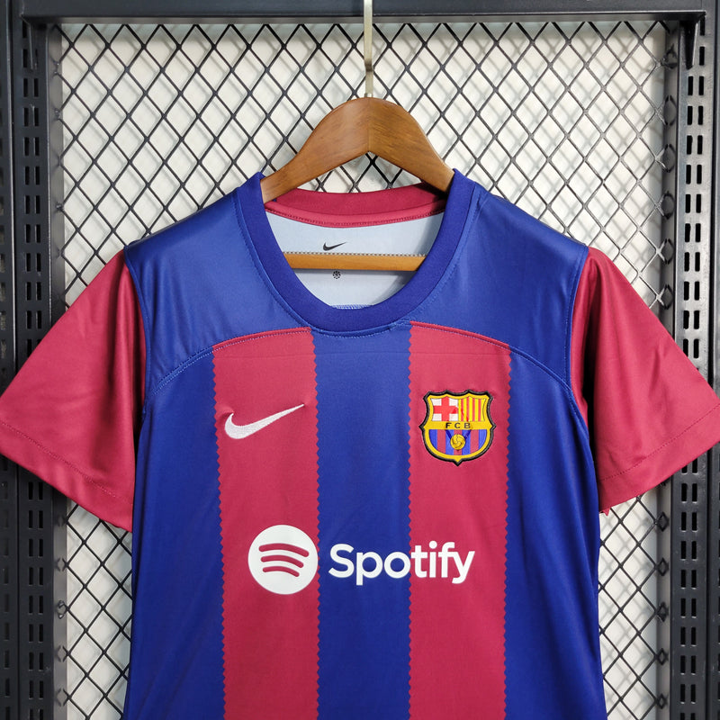 Camisa Feminina Oficial do Barcelona 23/24 - Baby Look