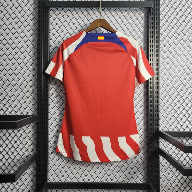 Camisa Feminina Oficial do Atlético de Madrid 23/24 - Baby Look