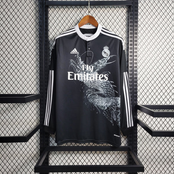 Camisa Retrô do Real Madrid 2014 - Manga Longa