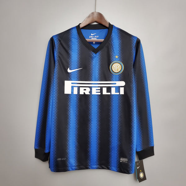 Camisa Retrô da Inter de Milão 2010/2011 - Manga Longa