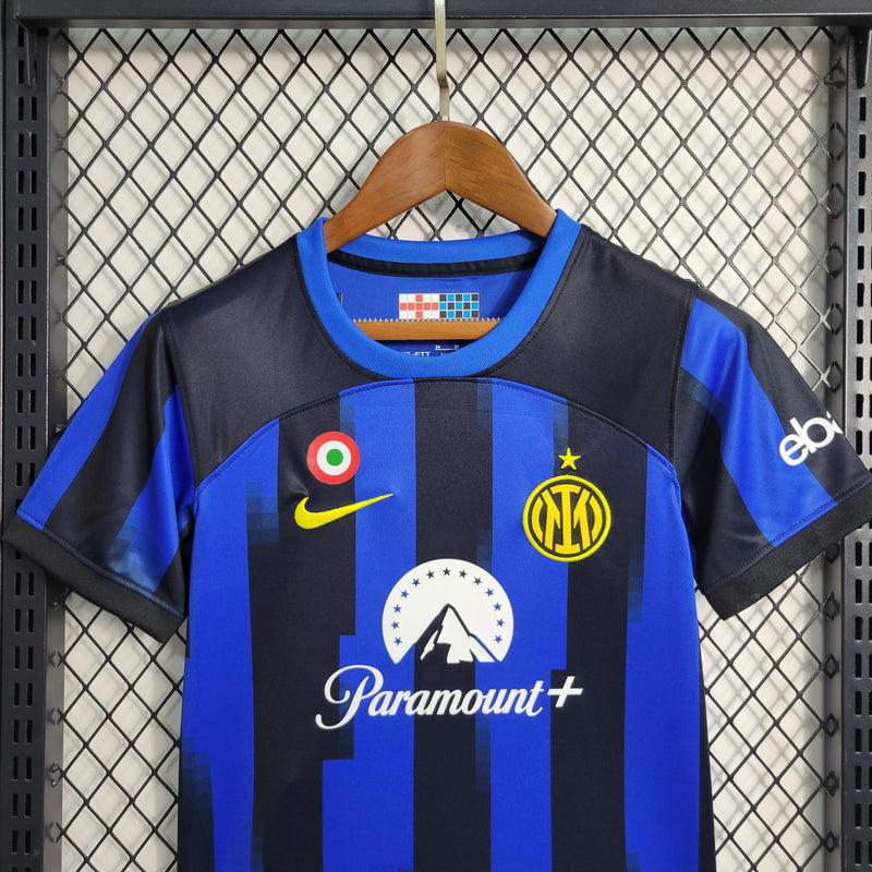 Conjunto Infantil Oficial da Inter de Milão 23/24 - Kids