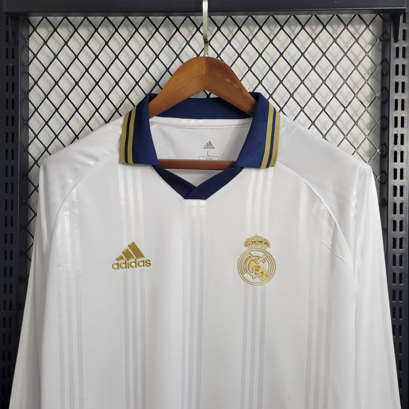 Camisa Retrô do Real Madrid 2019/2020 - Manga Longa