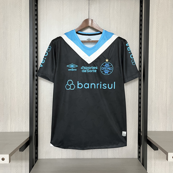 Camisa Oficial do Grêmio 24/25 Versão Torcedor - Completa com Patrócinios