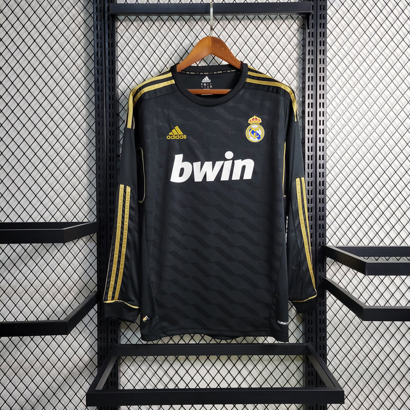 Camisa Retrô do Real Madrid 2011/2012 - Manga Longa