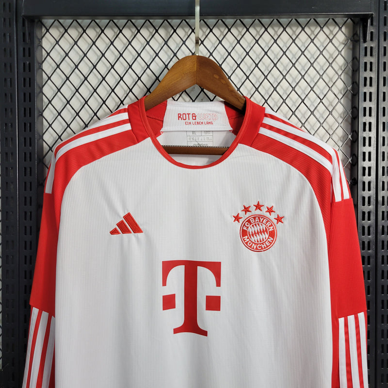 Camisa Oficial do Bayern de Munique 23/24 - Manga Longa