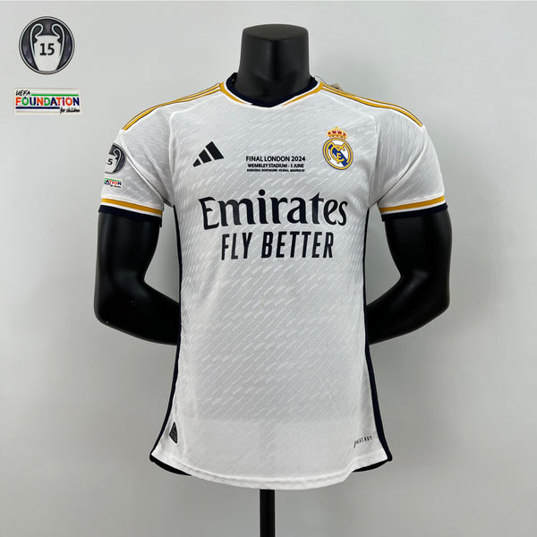 Camisa Oficial do Real Madrid 23/24 Versão Jogador - Campeão da Champions League