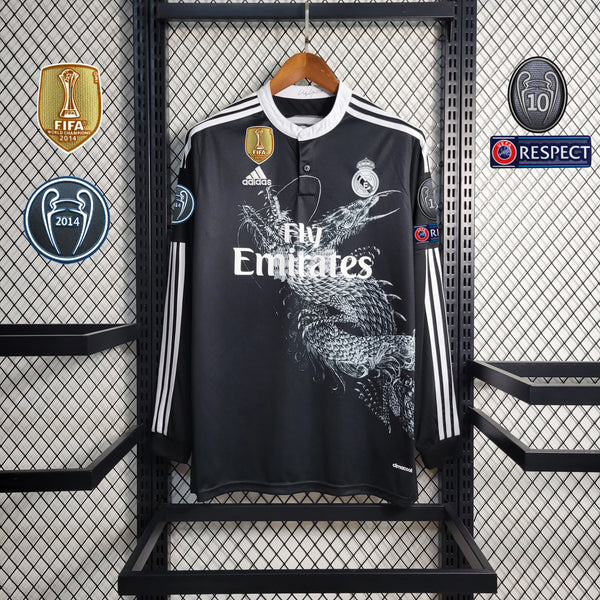 Camisa Retrô do Real Madrid 2014/2015 - Manga Longa