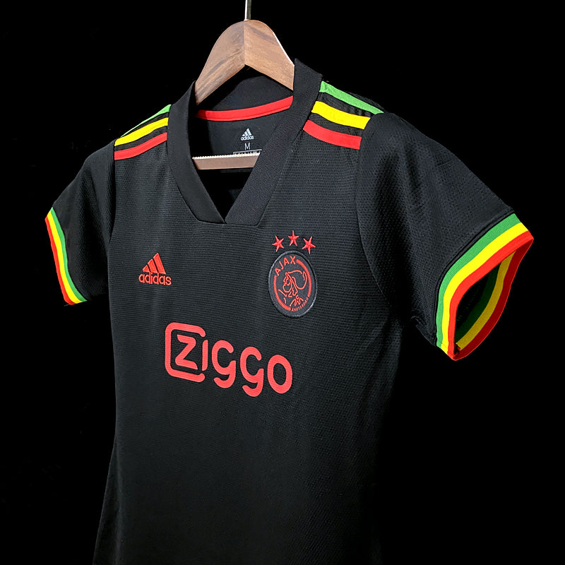 Camisa Feminina Oficial do Ajax 21/22 Baby Look - Bob Marley