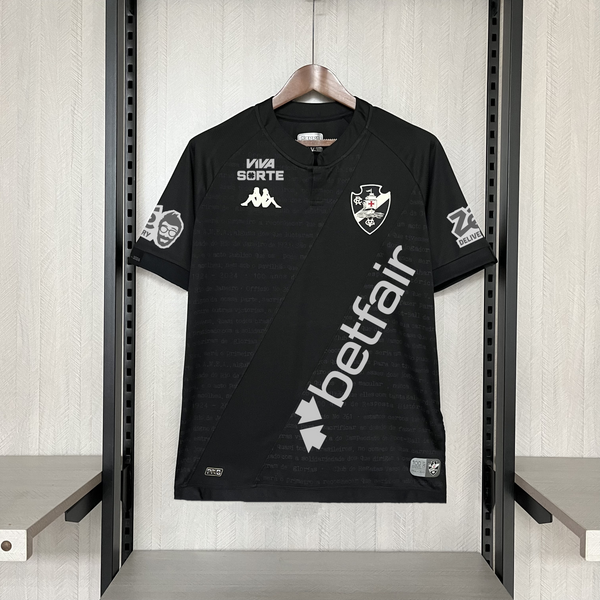 Camisa Oficial do Vasco 24/25 Versão Torcedor - Completa com Patrócinios