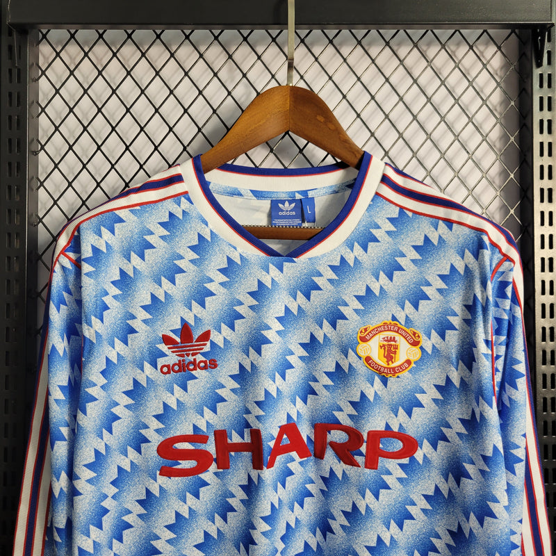 Camisa Retrô do Manchester United 1990/1992 - Manga Longa