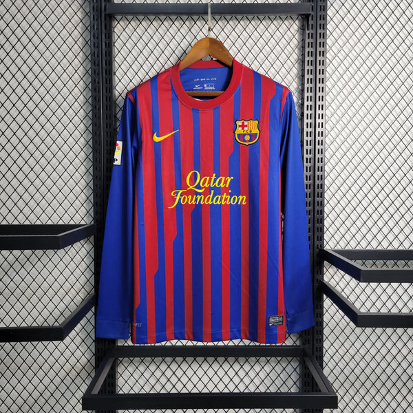 Camisa Retrô do Barcelona 2011/2012 - Manga Longa